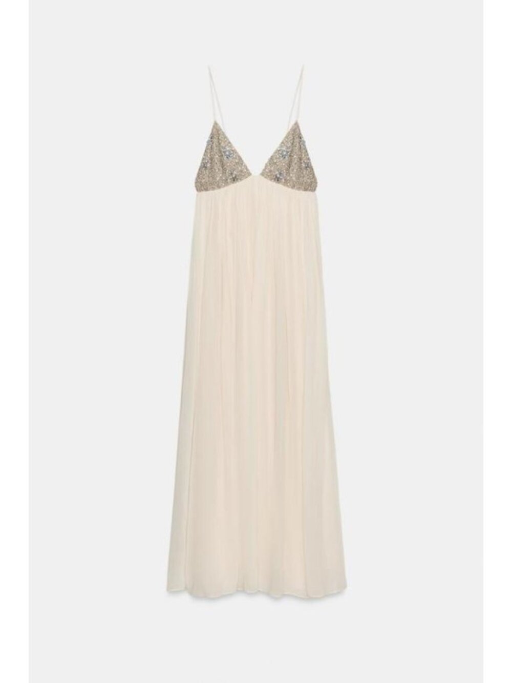 ZARA ZW COLLECTION BEADED MIDI DRESS